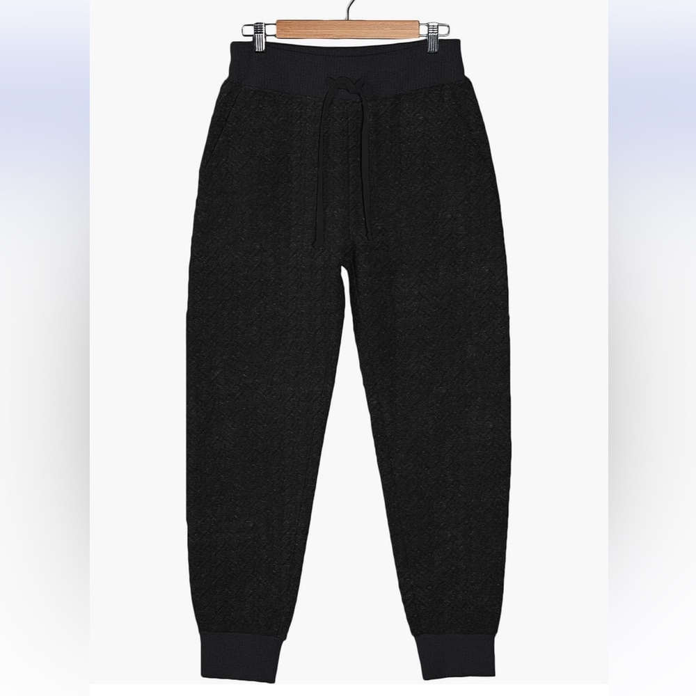 FLEECE FACTORY Braid Texture Joggers sweats sweatpants‎ Large NWT